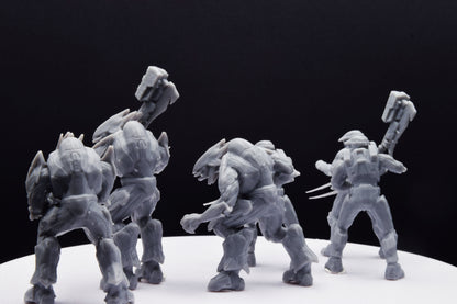 Halo Grifball Spartan+Elite Miniature - TheSTLSmith - 3D Printed with High Quality Resin for Wargame/Skirmish/D&D with H