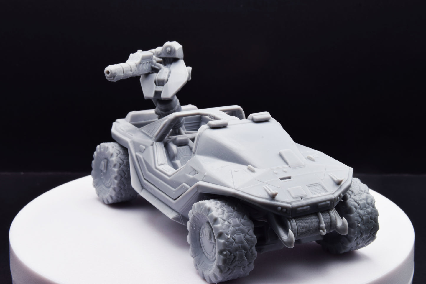Halo Warthog Chaingun + Gauss + Launcher Miniature - TheSTLSmith - 3D Printed with High Quality Resin for Wargame/Skirmish/D&D