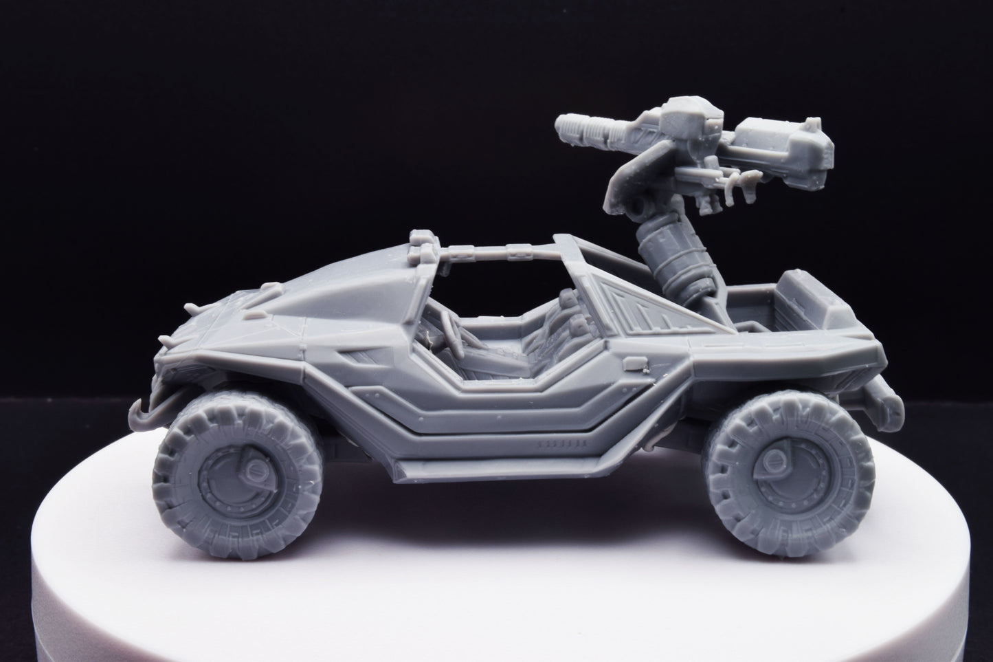 Halo Warthog Chaingun + Gauss + Launcher Miniature - TheSTLSmith - 3D Printed with High Quality Resin for Wargame/Skirmish/D&D