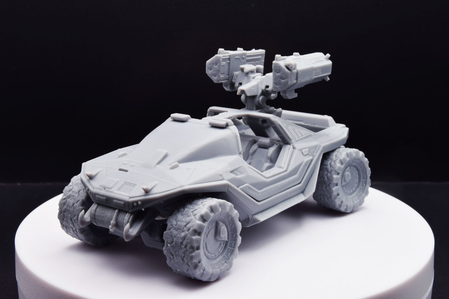 Halo Warthog Chaingun + Gauss + Launcher Miniature - TheSTLSmith - 3D Printed with High Quality Resin for Wargame/Skirmish/D&D