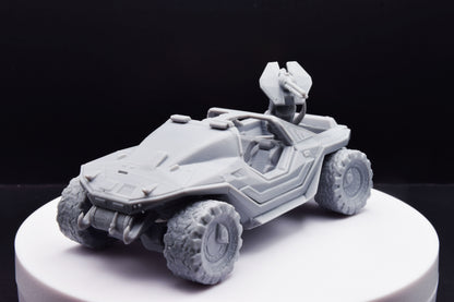 Halo Warthog Chaingun + Gauss + Launcher Miniature - TheSTLSmith - 3D Printed with High Quality Resin for Wargame/Skirmish/D&D