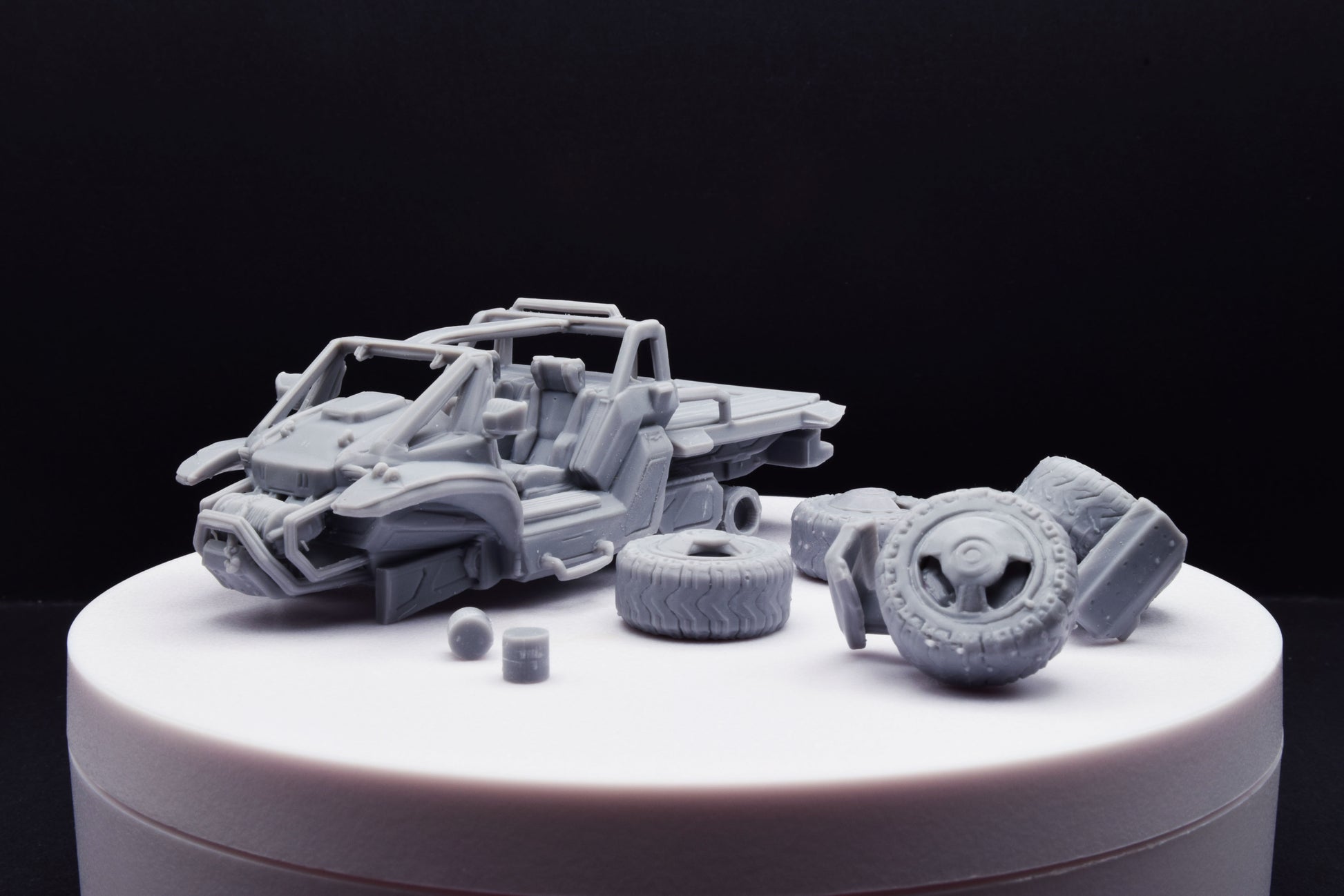 Halo Pickup Truck [Reach] Miniature - TheSTLSmith - 3D Printed with High Quality Resin for Wargame/Skirmish/D&D