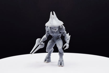 Halo Elite Councilor Miniature - 3D Printed with High Quality Resin for Wargame/Skirmish/D&D