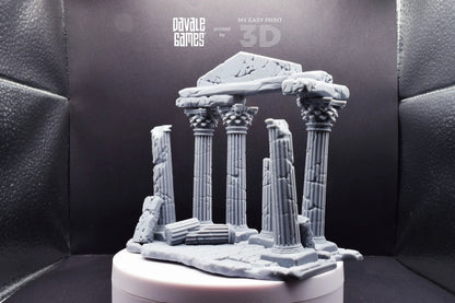 Greek Ruins - Scenery - Davale Games - Wargame / Mythological games - 3D Printed with high quality resin