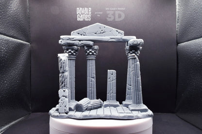 Greek Ruins - Scenery - Davale Games - Wargame / Mythological games - 3D Printed with high quality resin