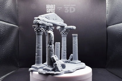 Greek Ruins - Scenery - Davale Games - Wargame / Mythological games - 3D Printed with high quality resin