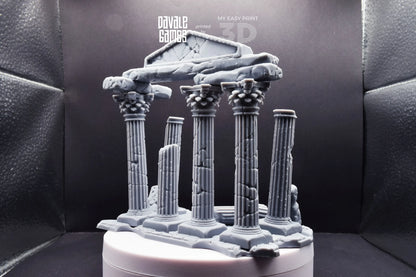 Greek Ruins - Scenery - Davale Games - Wargame / Mythological games - 3D Printed with high quality resin