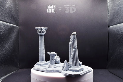 Greek Ruins - Scenery - Davale Games - Wargame / Mythological games - 3D Printed with high quality resin