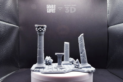 Greek Ruins - Scenery - Davale Games - Wargame / Mythological games - 3D Printed with high quality resin