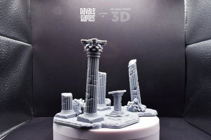 Greek Ruins - Scenery - Davale Games - Wargame / Mythological games - 3D Printed with high quality resin