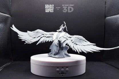 Mage on Eagle - Davale Games - 3D Printed with high quality resin for LOTR/D&D games