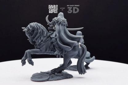 Wölfbane Lord Fellmount Reavers - Foot and Mounted - Davale Games - 3D Printed with high quality resin for LOTR/D&D games