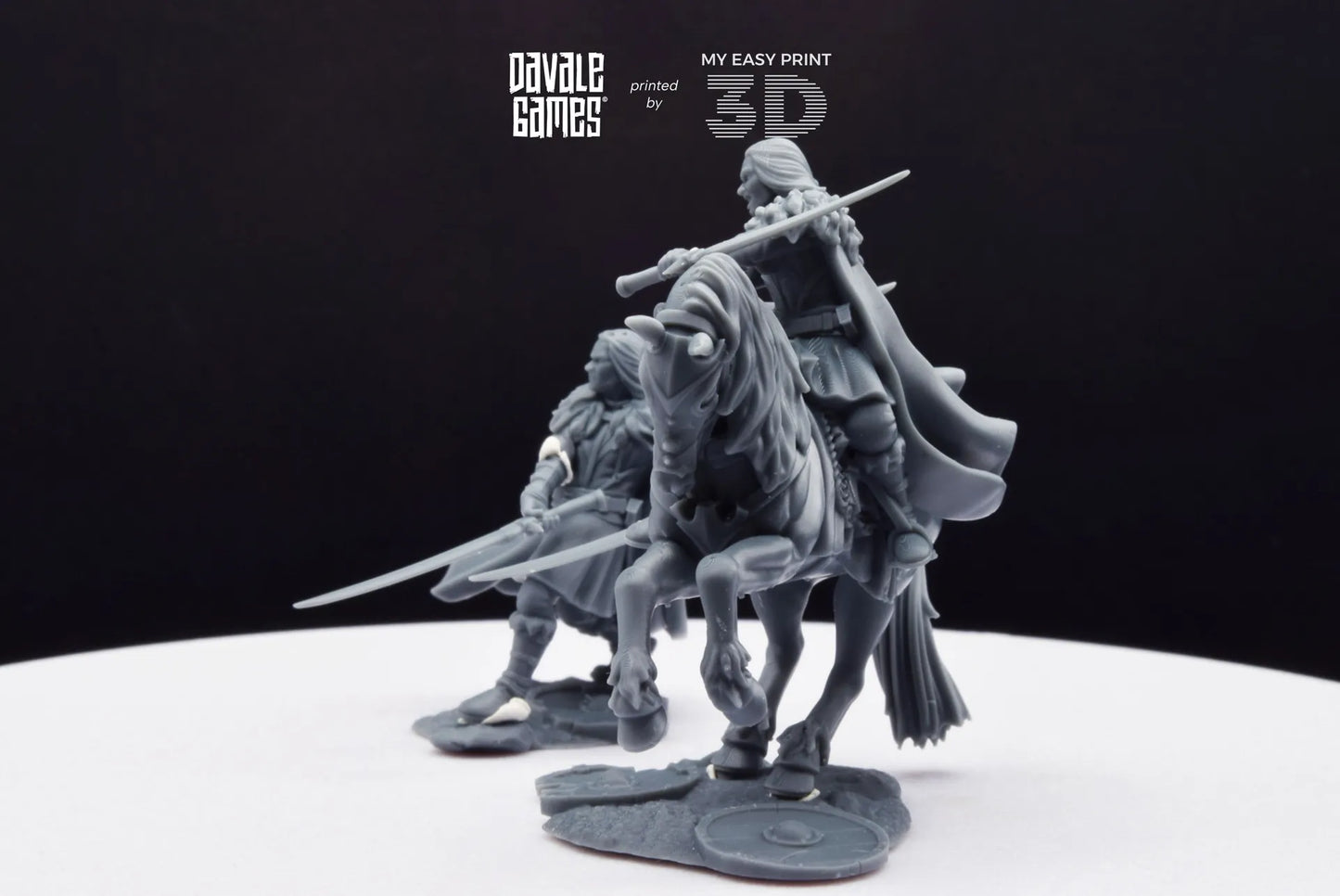 Wölfbane Lord Fellmount Reavers - Foot and Mounted - Davale Games - 3D Printed with high quality resin for LOTR/D&D games