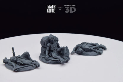 Goblins Casualties - Davale Games - 3D Printed with high quality resin for LOTR/D&D games
