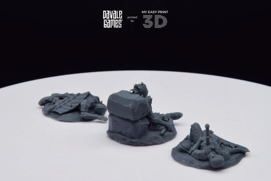 Goblins Casualties - Davale Games - 3D Printed with high quality resin for LOTR/D&D games