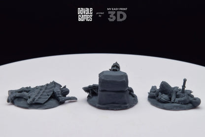 Goblins Casualties - Davale Games - 3D Printed with high quality resin for LOTR/D&D games
