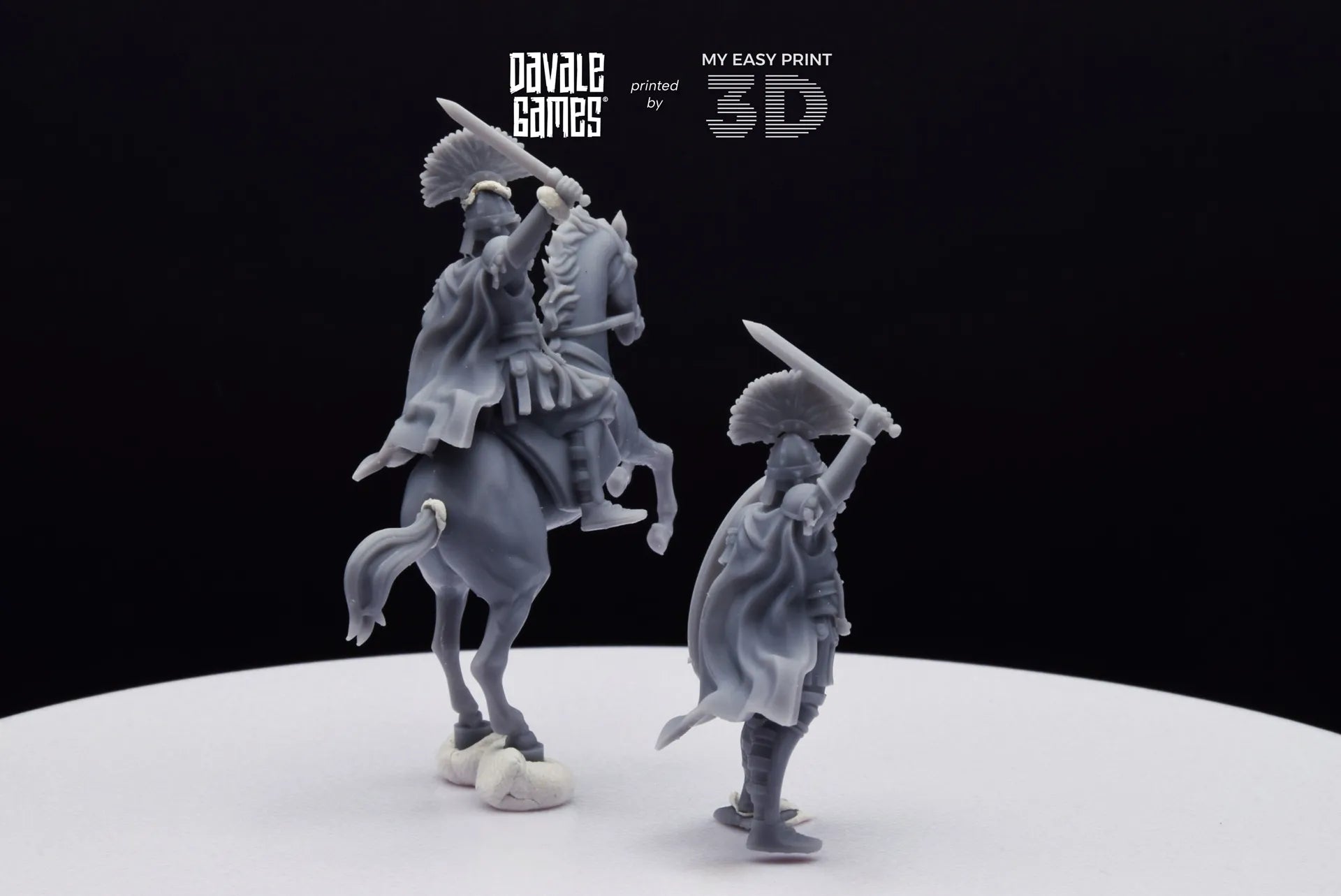 Aetius Roman General - Battle of The Catalaunian Plains - Foot and Mounted - Davale Games - Historical games - 3D Printed high quality resin