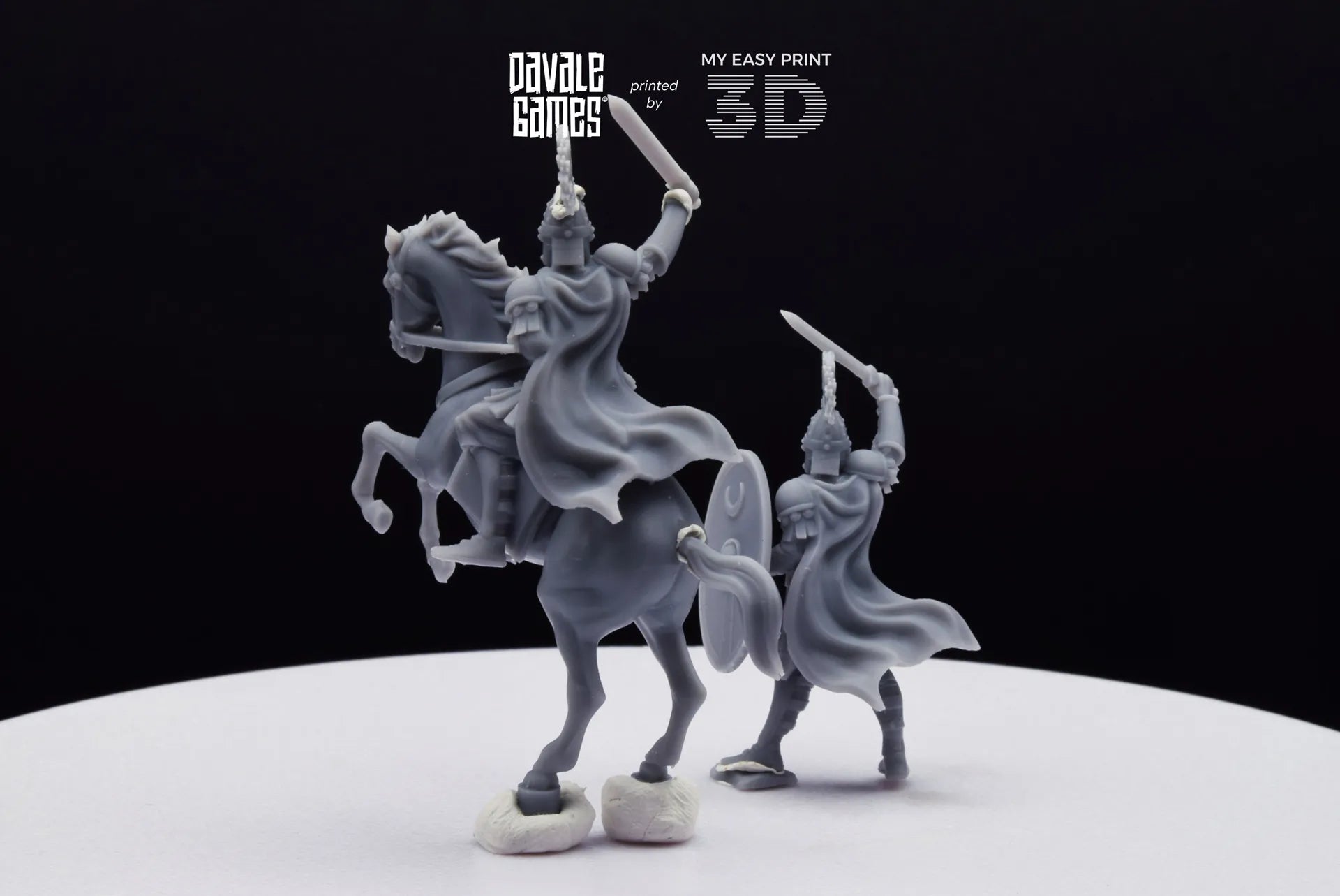 Aetius Roman General - Battle of The Catalaunian Plains - Foot and Mounted - Davale Games - Historical games - 3D Printed high quality resin