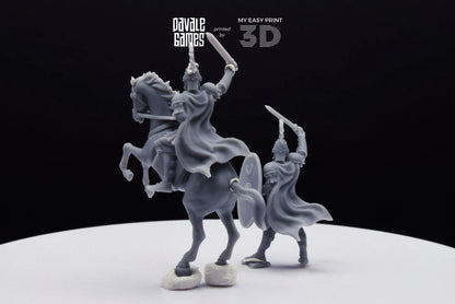 Aetius Roman General - Battle of The Catalaunian Plains - Foot and Mounted - Davale Games - Historical games - 3D Printed high quality resin