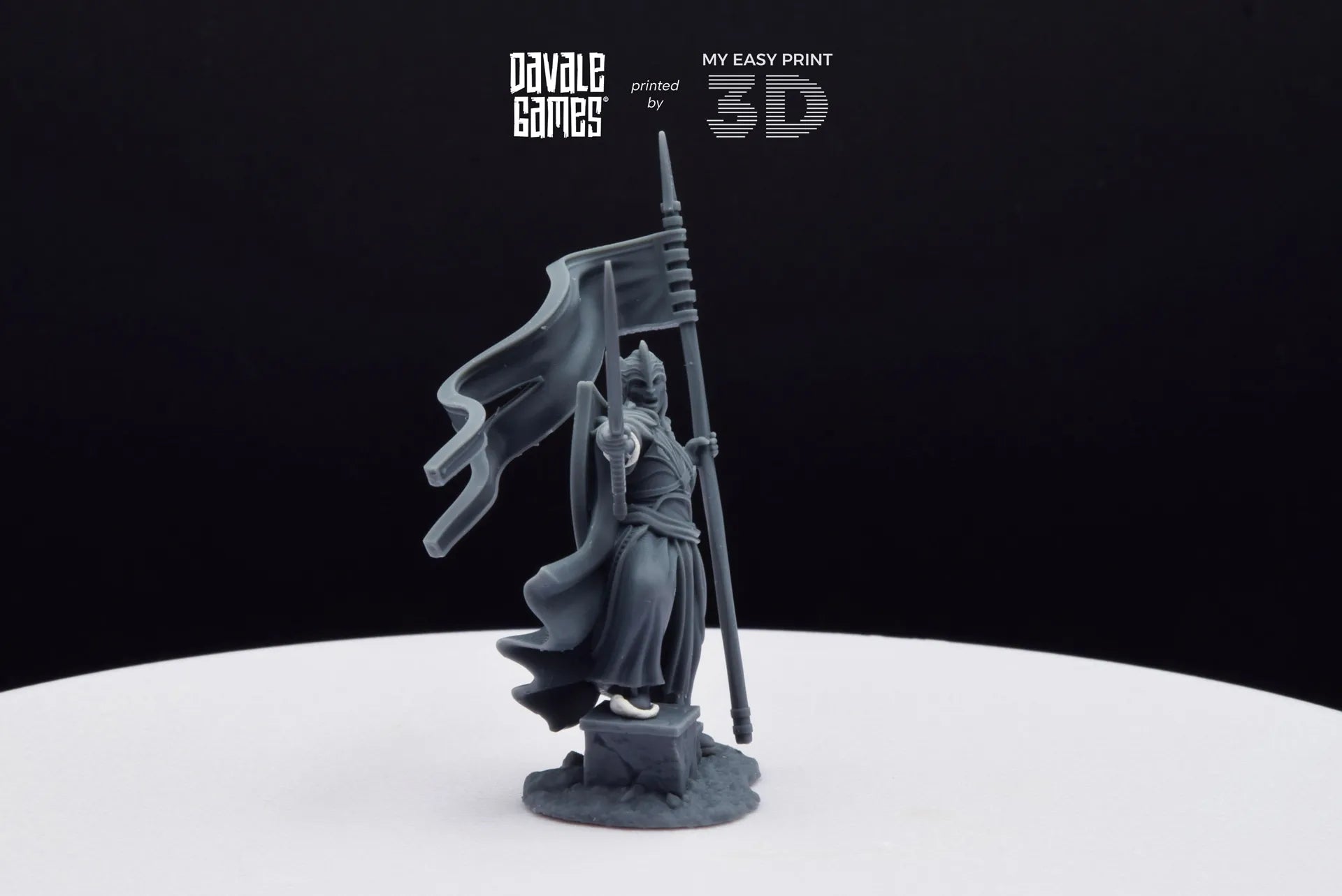 Banner of Galanthir - Foot - Davale Games - 3D Printed with high quality resin for LOTR/D&D games