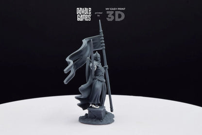 Banner of Galanthir - Foot - Davale Games - 3D Printed with high quality resin for LOTR/D&D games