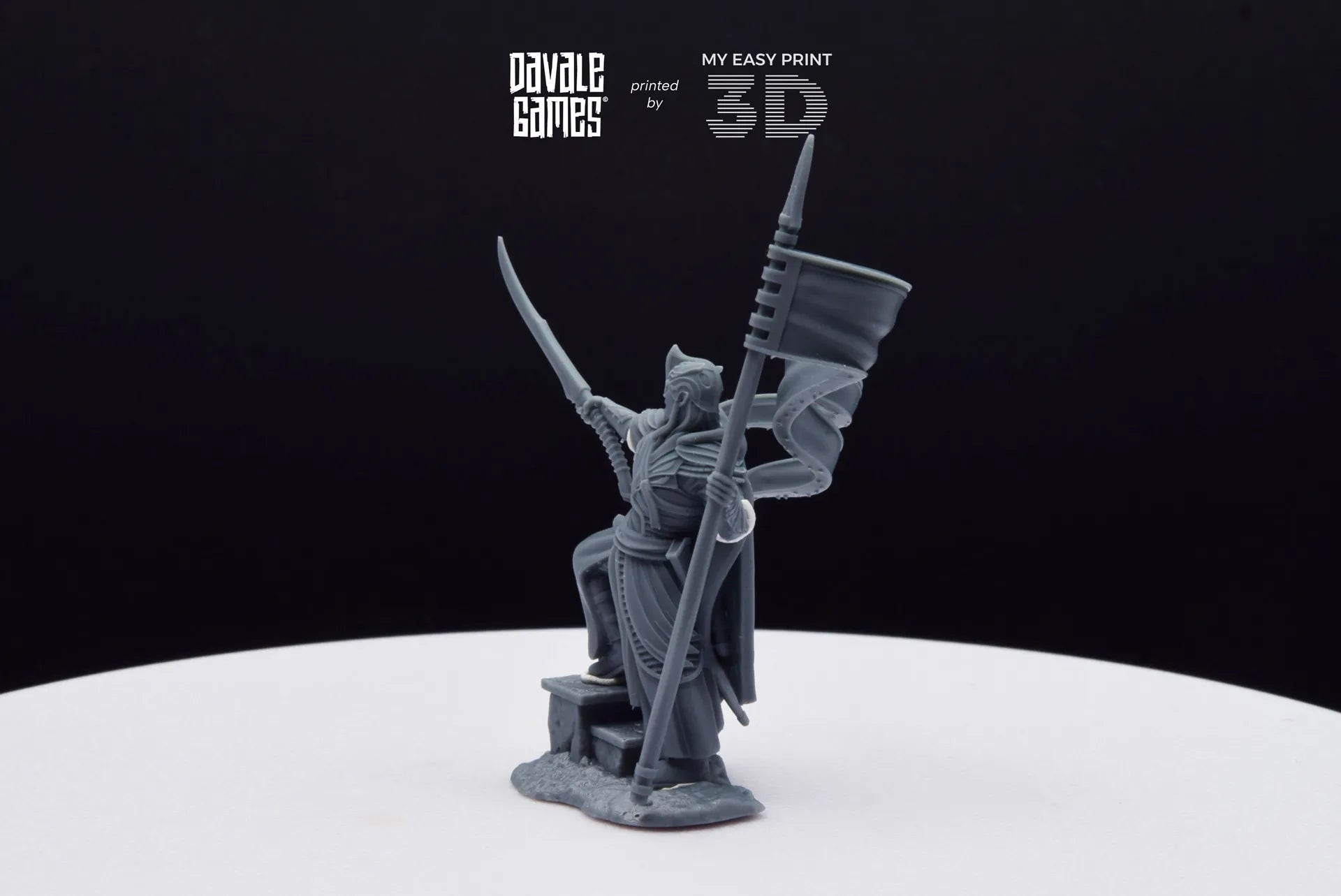Banner of Galanthir - Foot - Davale Games - 3D Printed with high quality resin for LOTR/D&D games