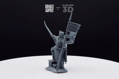 Banner of Galanthir - Foot - Davale Games - 3D Printed with high quality resin for LOTR/D&D games