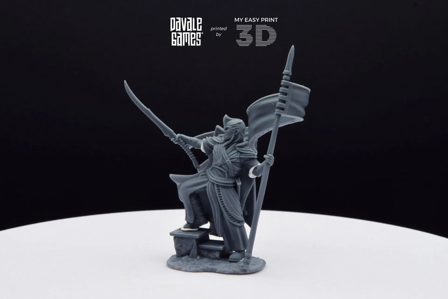Banner of Galanthir - Foot - Davale Games - 3D Printed with high quality resin for LOTR/D&D games