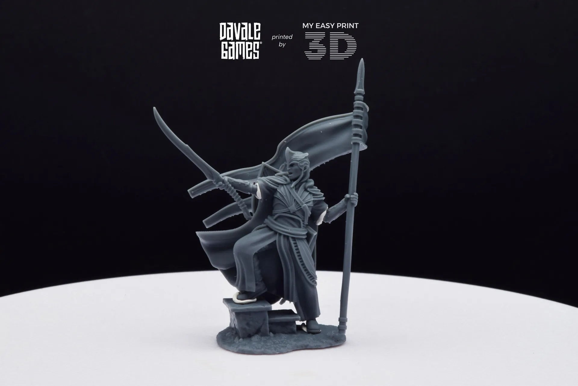 Banner of Galanthir - Foot - Davale Games - 3D Printed with high quality resin for LOTR/D&D games