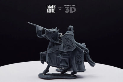 White Swan Amhërel The Prince - Foot and Mounted - Davale Games - 3D Printed with high quality resin for LOTR/D&D games