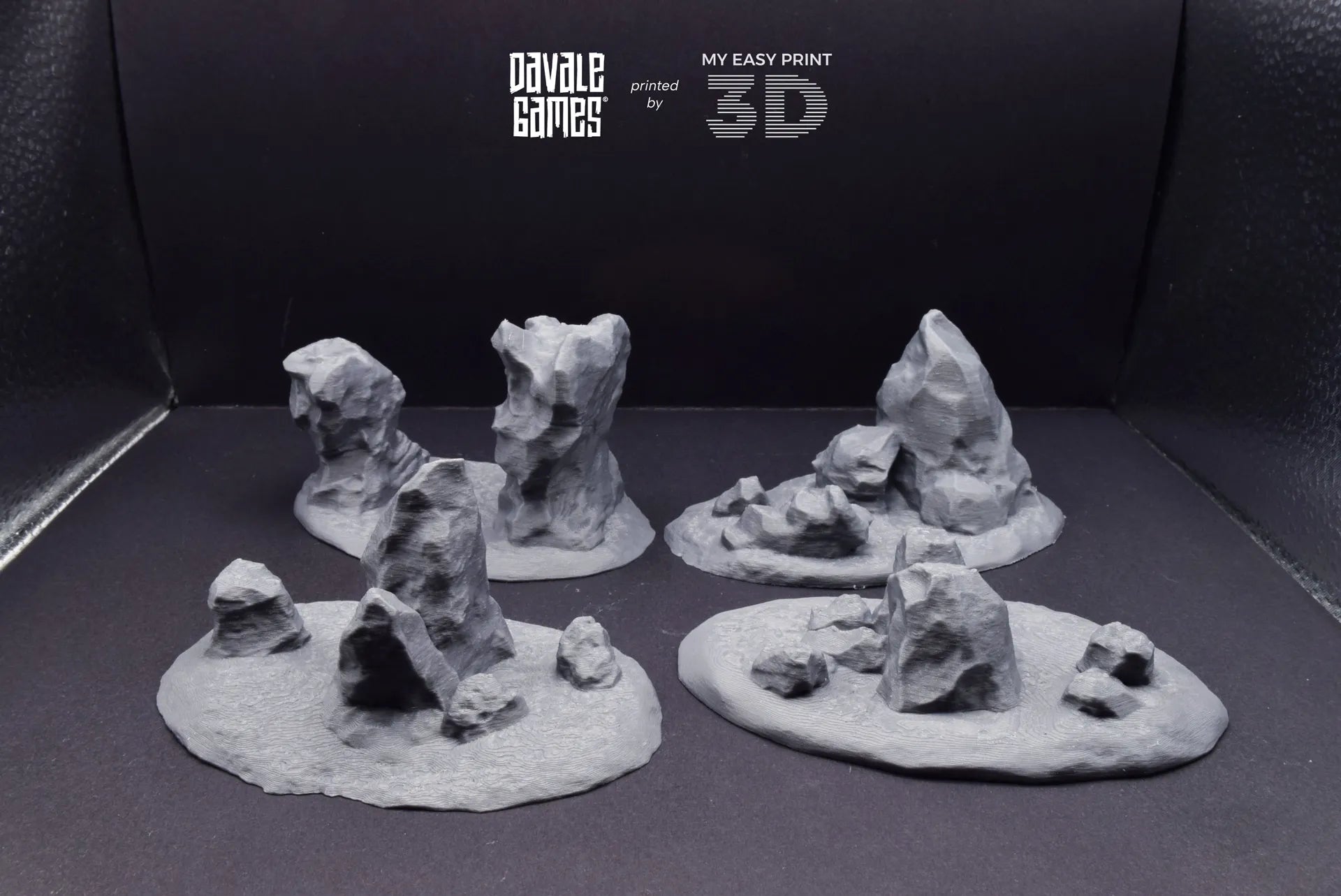 Hills & Nature - Scenery/Terrain - Davale Games - 3D Printed with high quality resin for LOTR/D&D games
