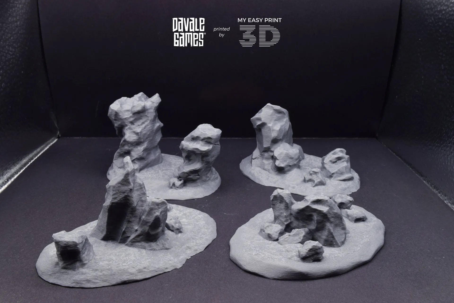 Hills & Nature - Scenery/Terrain - Davale Games - 3D Printed with high quality resin for LOTR/D&D games