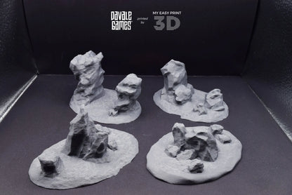 Hills & Nature - Scenery/Terrain - Davale Games - 3D Printed with high quality resin for LOTR/D&D games