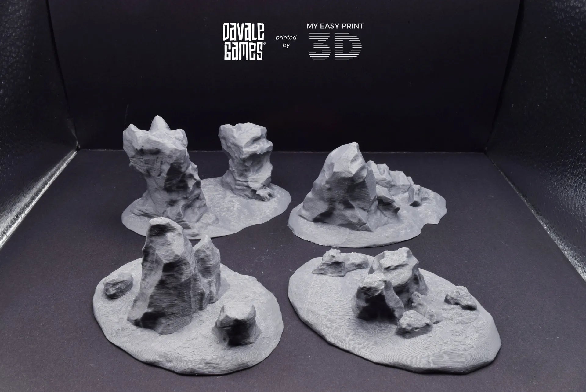 Hills & Nature - Scenery/Terrain - Davale Games - 3D Printed with high quality resin for LOTR/D&D games