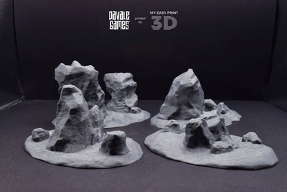 Hills & Nature - Scenery/Terrain - Davale Games - 3D Printed with high quality resin for LOTR/D&D games