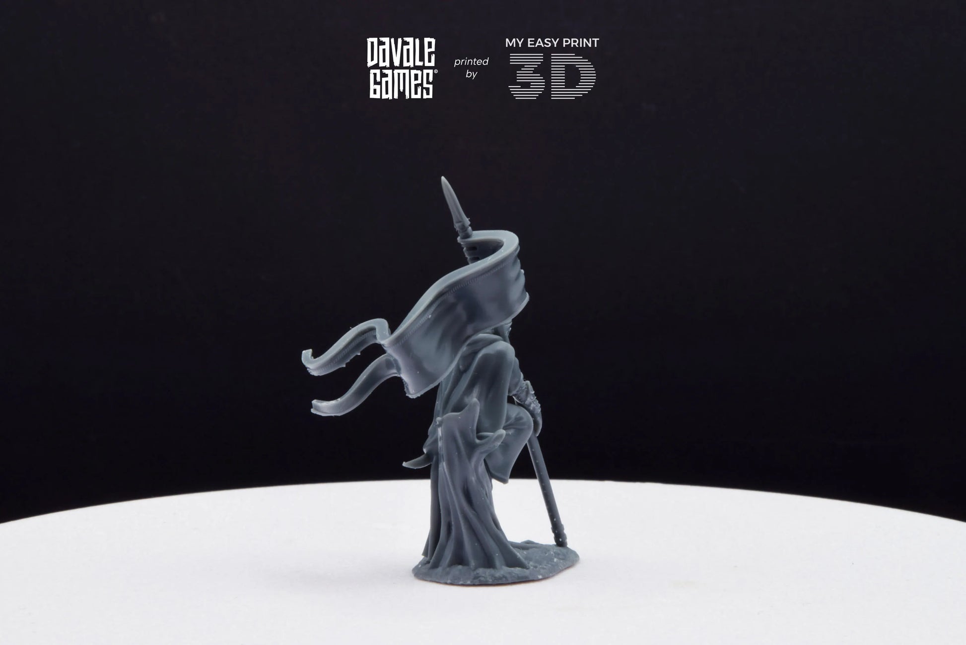 Forest Guardian with Banner - Galanthir Elves - Davale Games - 3D Printed with high quality resin for LOTR/D&D games