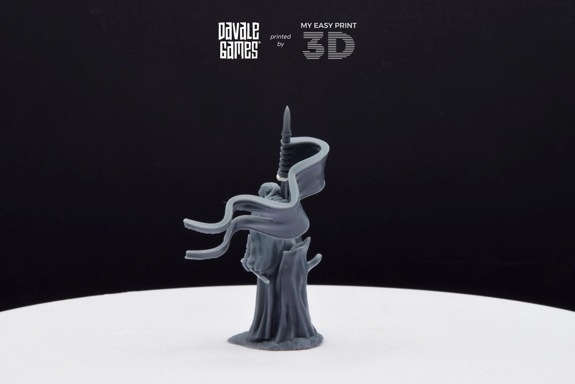 Forest Guardian with Banner - Galanthir Elves - Davale Games - 3D Printed with high quality resin for LOTR/D&D games