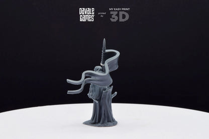 Forest Guardian with Banner - Galanthir Elves - Davale Games - 3D Printed with high quality resin for LOTR/D&D games