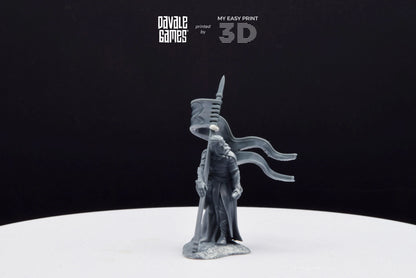 Forest Guardian with Banner - Galanthir Elves - Davale Games - 3D Printed with high quality resin for LOTR/D&D games