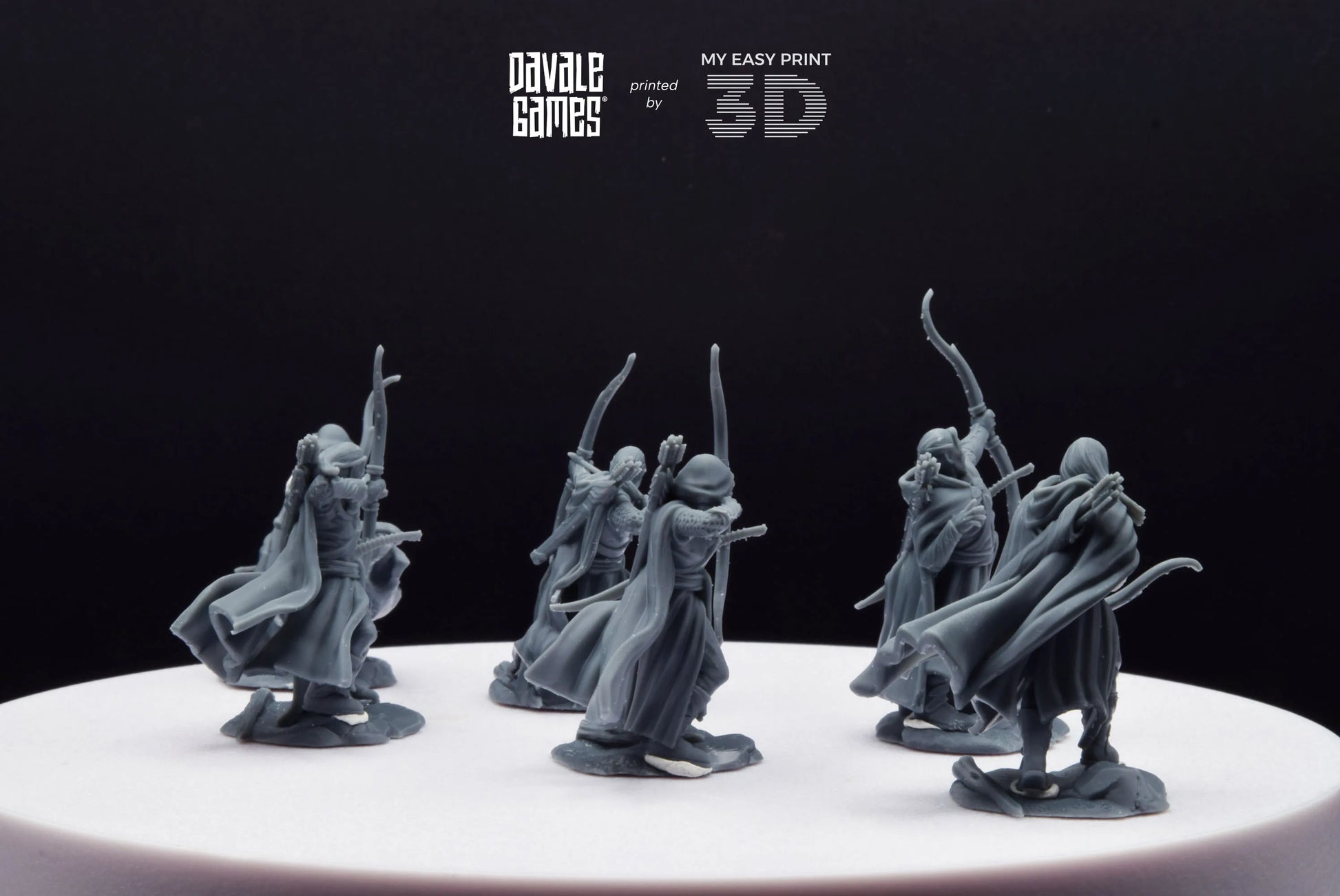 Galanthir Elves - Forest Guardians with Bow - Davale Games - 3D Printed with high quality resin for LOTR/D&D games
