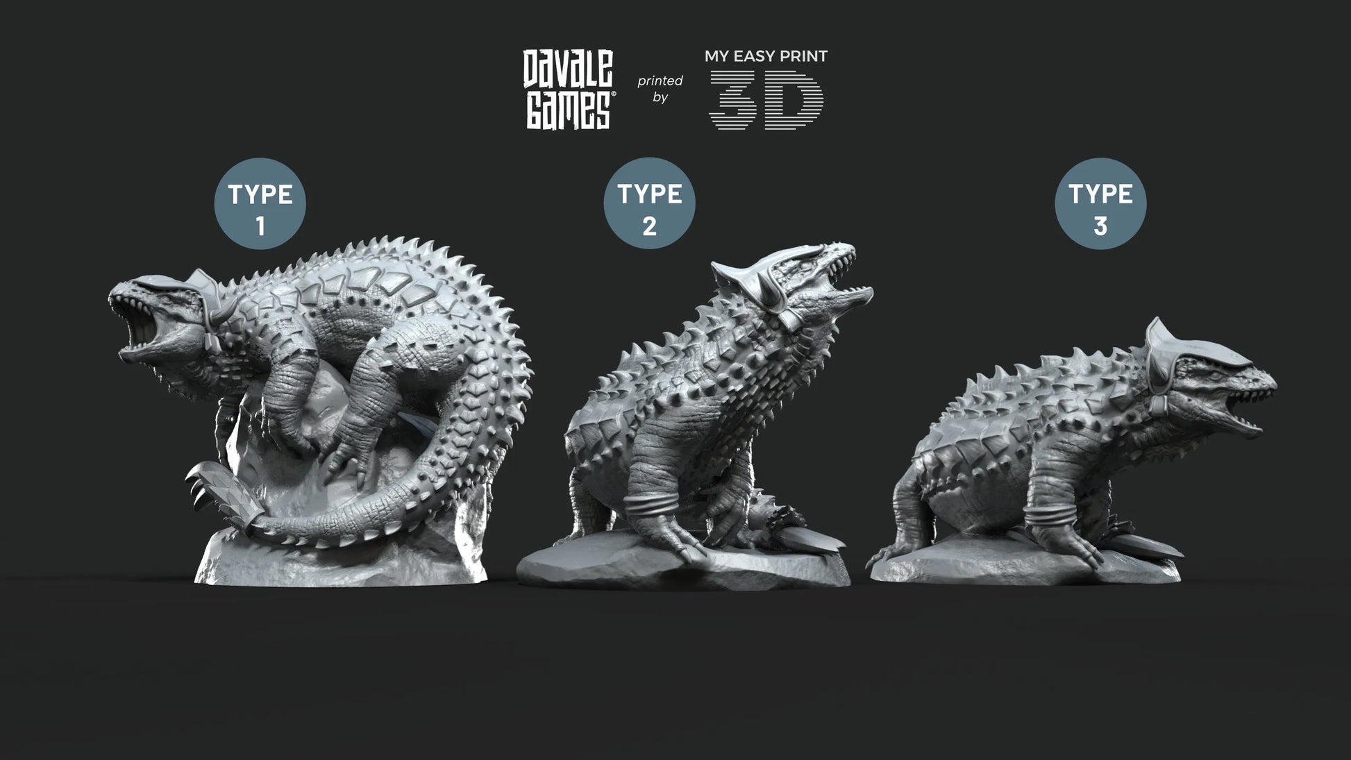 Dragon Army Dragons - Davale Games - 3D Printed with high quality resin for LOTR/D&D games (Copy)