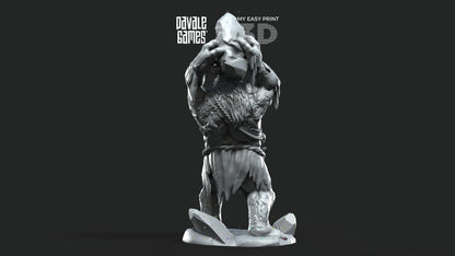 Snow Troll - Fellmount Reavers - Davale Games - 3D Printed with high quality resin for LOTR/D&D games
