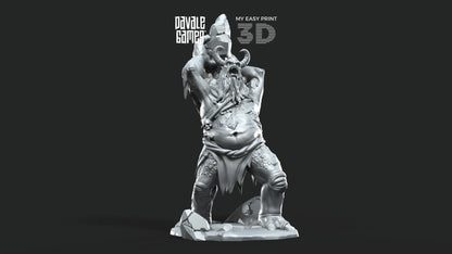 Snow Troll - Fellmount Reavers - Davale Games - 3D Printed with high quality resin for LOTR/D&D games