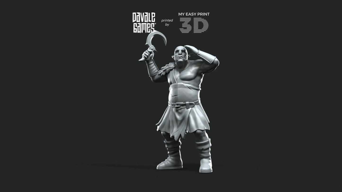 Shall & Krot. - Orcs Captains - Fellmount Reavers - Davale Games - 3D Printed with high quality resin for LOTR/D&D games
