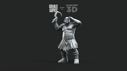 Shall & Krot. - Orcs Captains - Fellmount Reavers - Davale Games - 3D Printed with high quality resin for LOTR/D&D games
