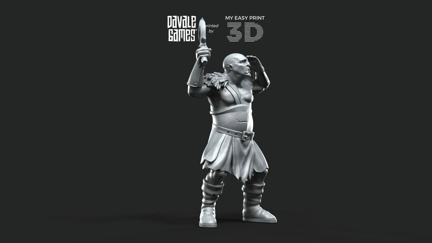 Shall & Krot. - Orcs Captains - Fellmount Reavers - Davale Games - 3D Printed with high quality resin for LOTR/D&D games
