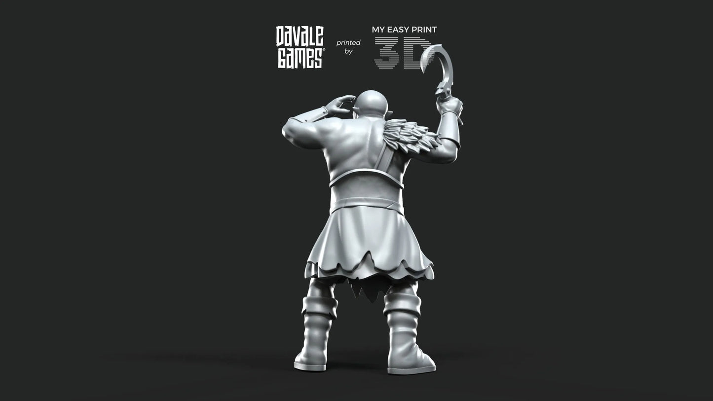 Shall & Krot. - Orcs Captains - Fellmount Reavers - Davale Games - 3D Printed with high quality resin for LOTR/D&D games