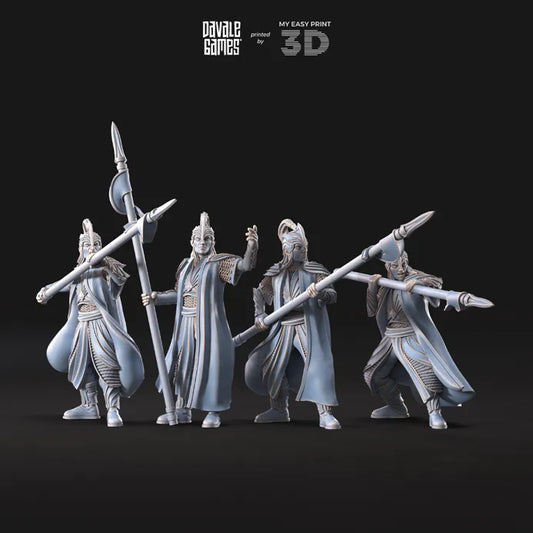 Galanthir Royal Guard - Davale Games - 3D Printed with high quality resin for LOTR/D&D games