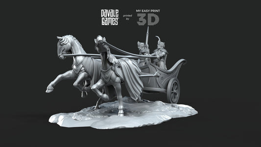 Charriot - Galanthir Elves - Davale Games - 3D Printed with high quality resin for LOTR/D&D games
