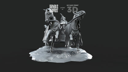 Charriot - Galanthir Elves - Davale Games - 3D Printed with high quality resin for LOTR/D&D games